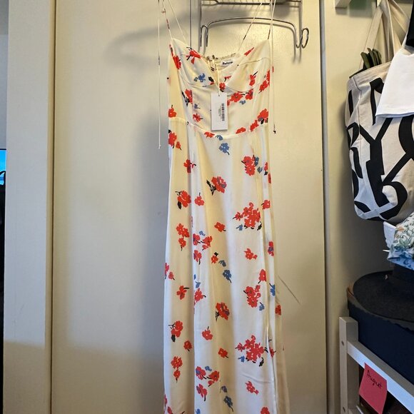 Reformation Juliette Floral high Slit Midi Dress Size XS NWT - Picture 4 of 4